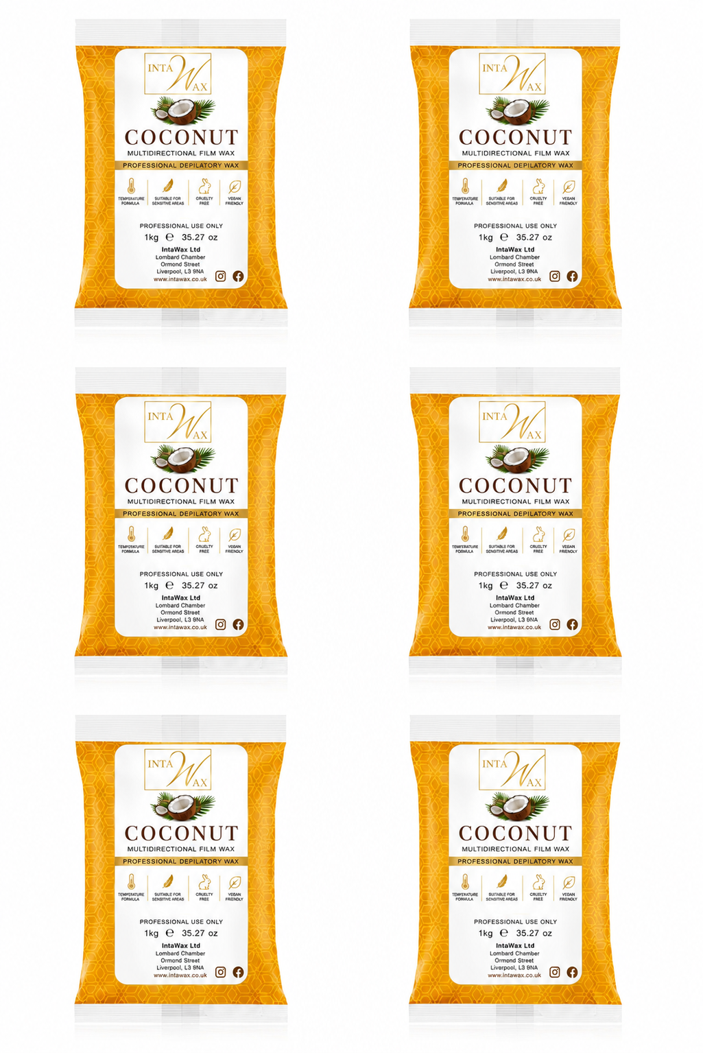 🥥 MULTI-DIRECTIONAL WAX BUNDLE 1kg x 12 BAGS